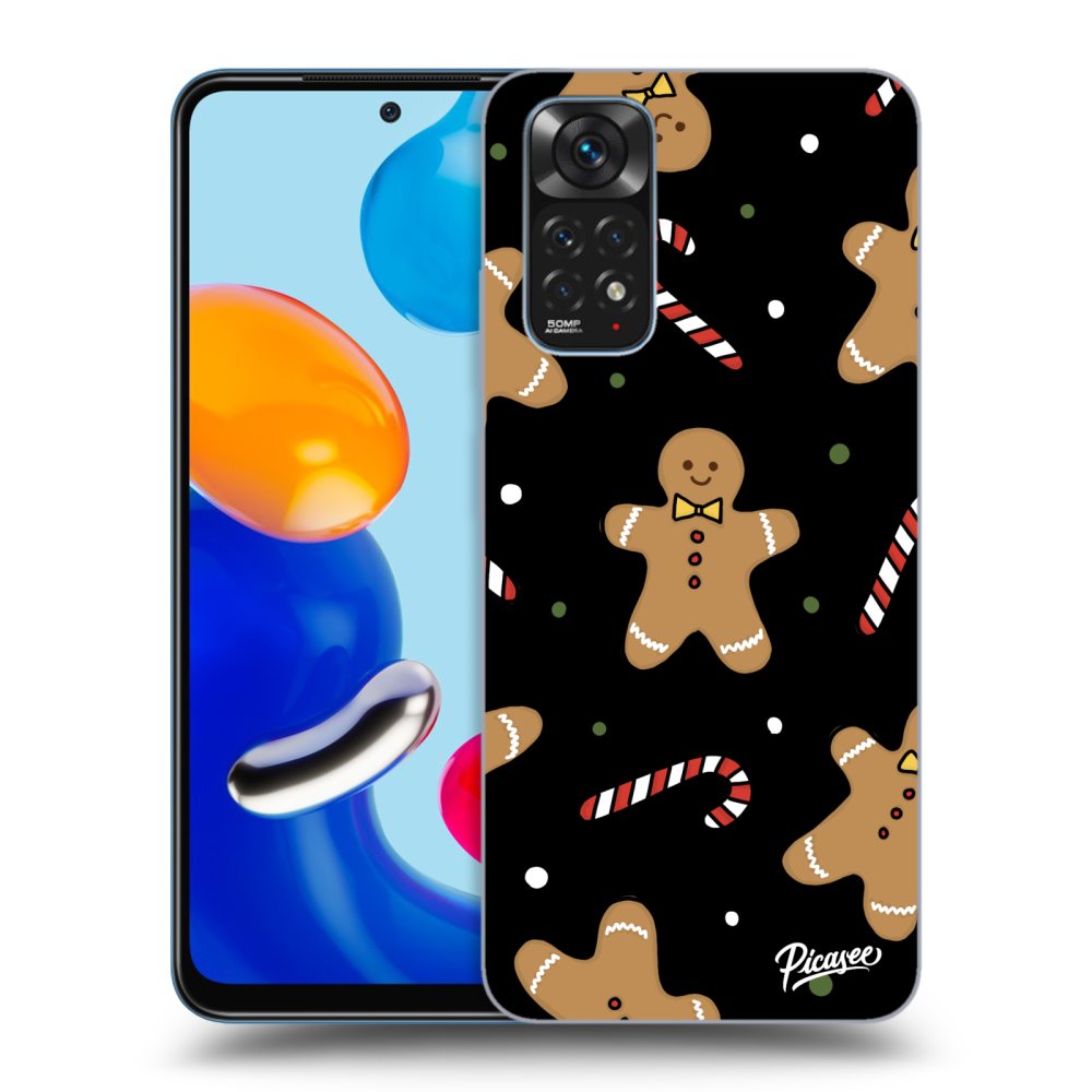 Picasee crna silikonska maskica za Xiaomi Redmi Note 11 - Gingerbread