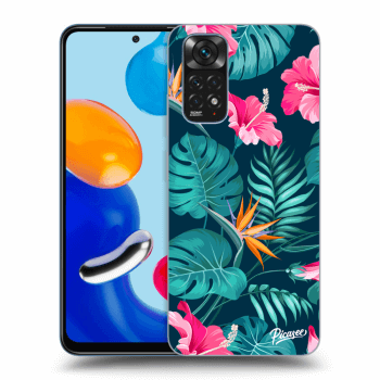 Maskica za Xiaomi Redmi Note 11 - Pink Monstera