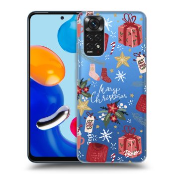 Picasee silikonska prozirna maskica za Xiaomi Redmi Note 11 - Christmas