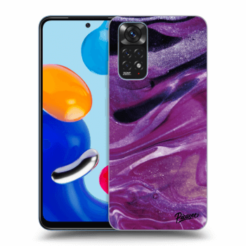 Maskica za Xiaomi Redmi Note 11 - Purple glitter