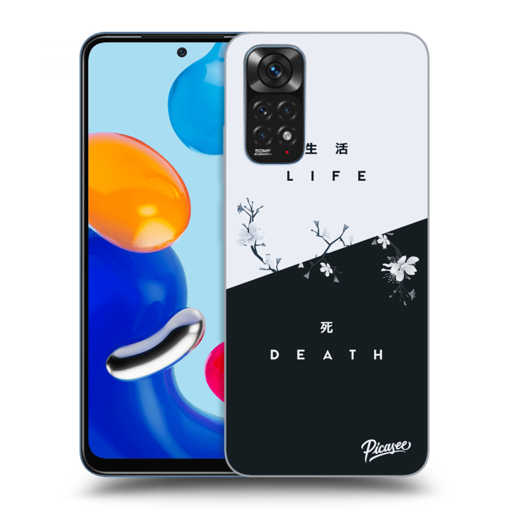 Picasee crna silikonska maskica za Xiaomi Redmi Note 11 - Life - Death