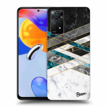 Maskica za Xiaomi Redmi Note 11 Pro - Black & White geometry