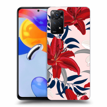 Maskica za Xiaomi Redmi Note 11 Pro - Red Lily