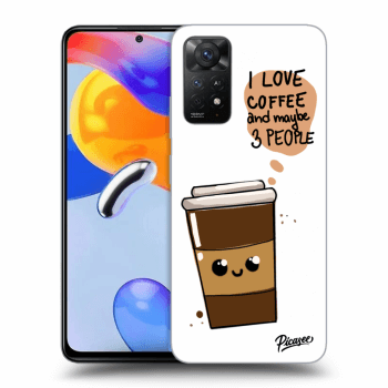 Picasee crna silikonska maskica za Xiaomi Redmi Note 11 Pro 5G - Cute coffee