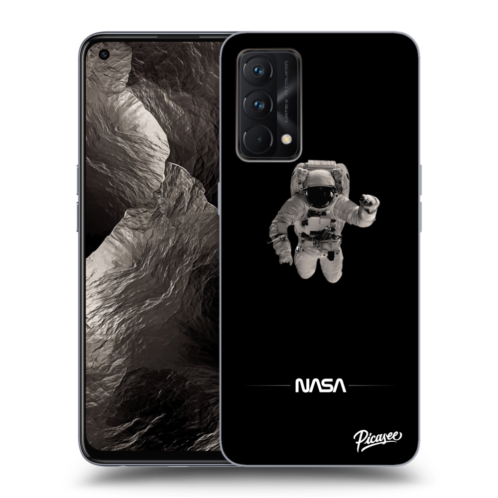 Picasee crna silikonska maskica za Realme GT Master Edition 5G - Astronaut Minimal