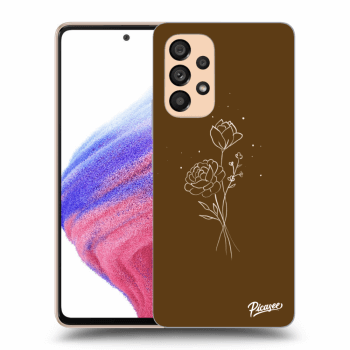 Picasee ULTIMATE CASE za Samsung Galaxy A53 5G - Brown flowers