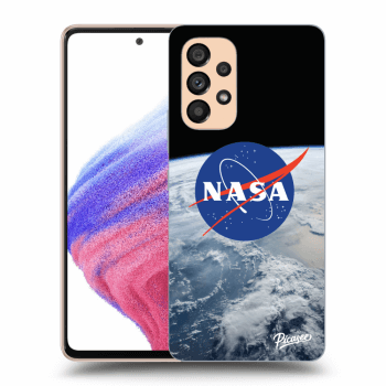 Picasee crna silikonska maskica za Samsung Galaxy A53 5G - Nasa Earth