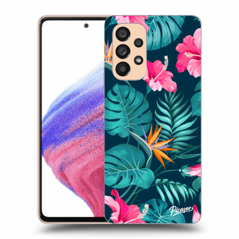 Maskica za Samsung Galaxy A53 5G - Pink Monstera