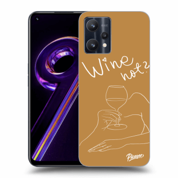 Picasee silikonska prozirna maskica za Realme 9 Pro 5G - Wine not