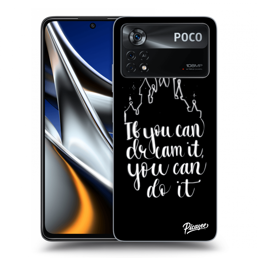 Picasee crna silikonska maskica za Xiaomi Poco X4 Pro 5G - Dream