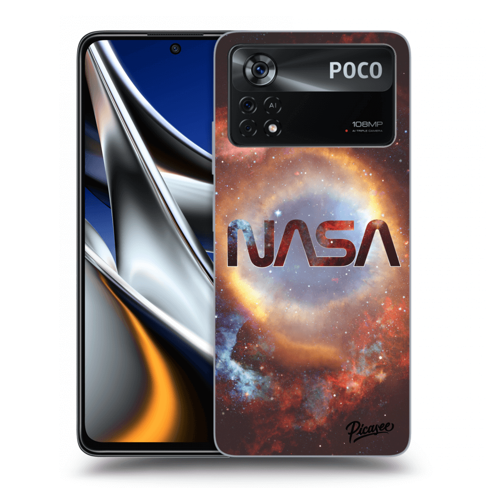 Picasee crna silikonska maskica za Xiaomi Poco X4 Pro 5G - Nebula