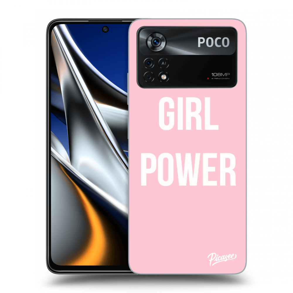Picasee crna silikonska maskica za Xiaomi Poco X4 Pro 5G - Girl power
