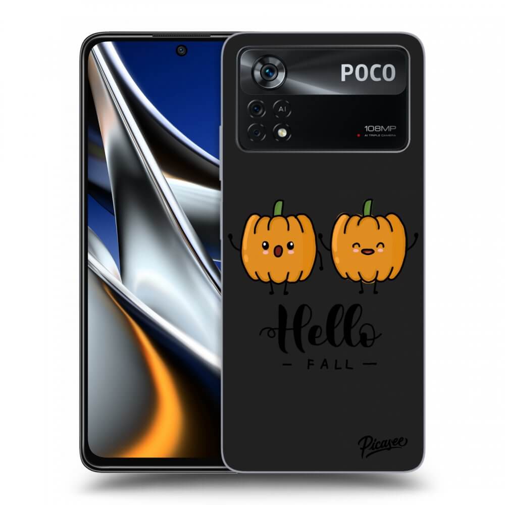 Picasee crna silikonska maskica za Xiaomi Poco X4 Pro 5G - Hallo Fall