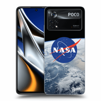 Picasee crna silikonska maskica za Xiaomi Poco X4 Pro 5G - Nasa Earth