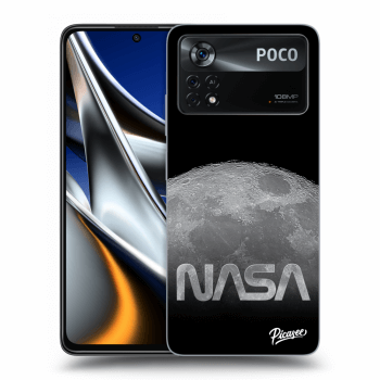 Picasee crna silikonska maskica za Xiaomi Poco X4 Pro 5G - Moon Cut