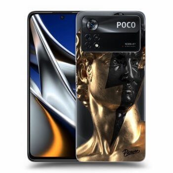 Picasee silikonska prozirna maskica za Xiaomi Poco X4 Pro 5G - Wildfire - Gold