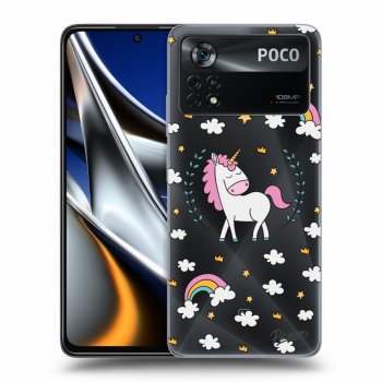Picasee silikonska prozirna maskica za Xiaomi Poco X4 Pro 5G - Unicorn star heaven