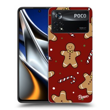 Picasee crna silikonska maskica za Xiaomi Poco X4 Pro 5G - Gingerbread 2