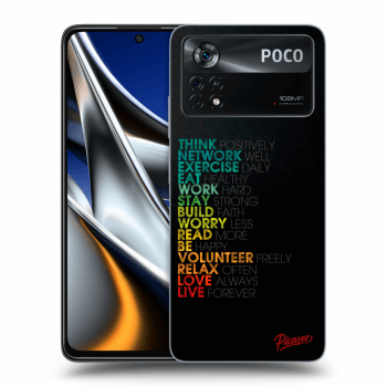 Picasee crna silikonska maskica za Xiaomi Poco X4 Pro 5G - Motto life