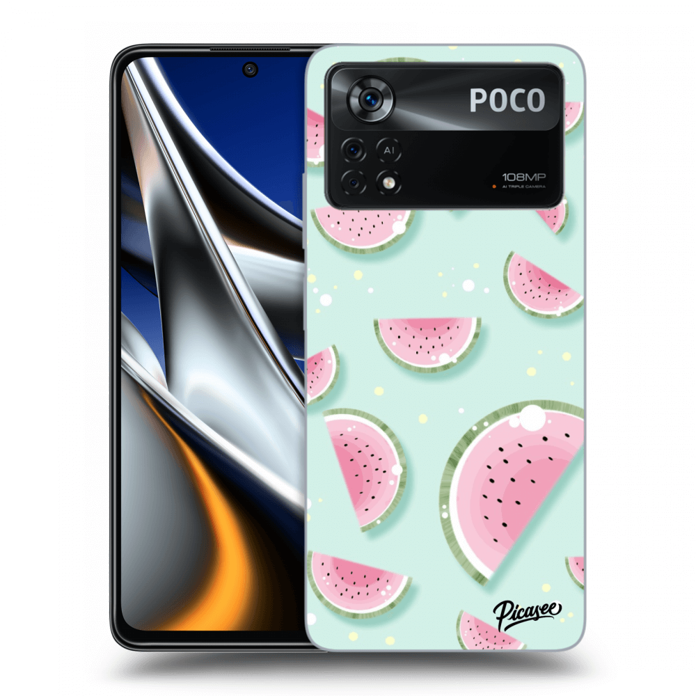 Picasee silikonska prozirna maskica za Xiaomi Poco X4 Pro 5G - Watermelon 2