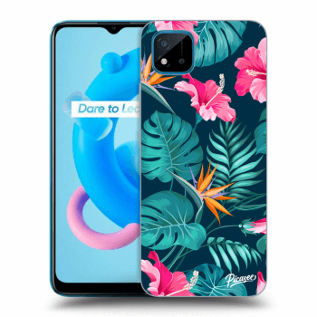 Maskica za Realme C11 (2021) - Pink Monstera