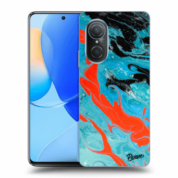 Picasee silikonska prozirna maskica za Huawei Nova 9 SE - Blue Magma