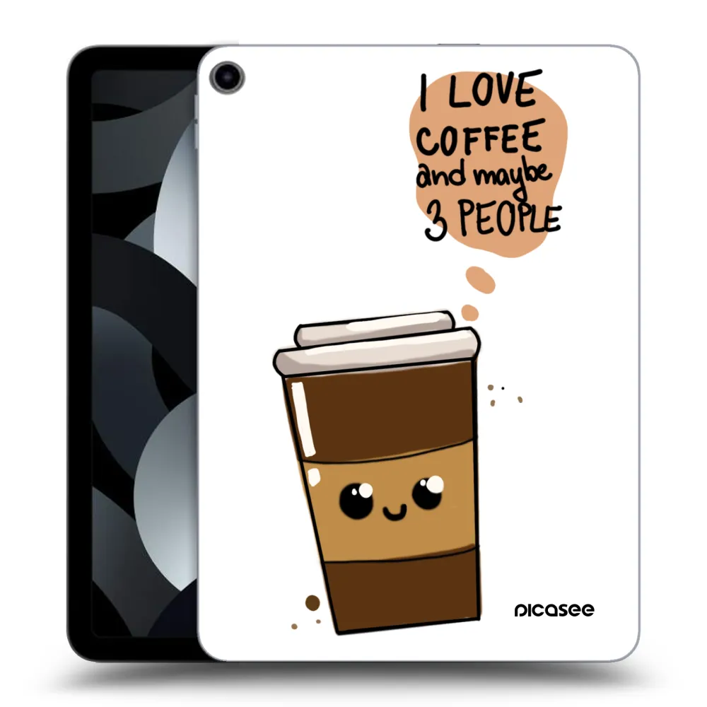 Picasee silikonska prozirna maskica za Apple iPad Air 5 10.9" 2022 - Cute coffee
