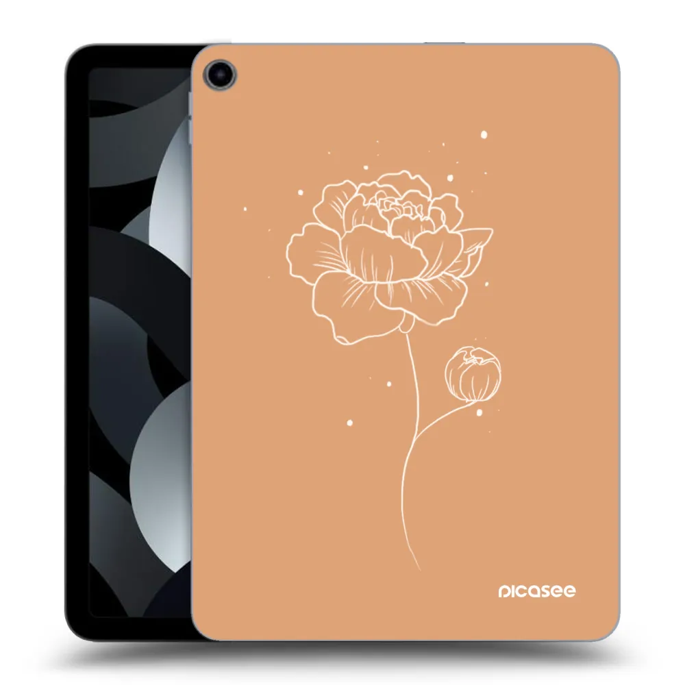Picasee silikonska prozirna maskica za Apple iPad Air 5 10.9" 2022 - Peonies