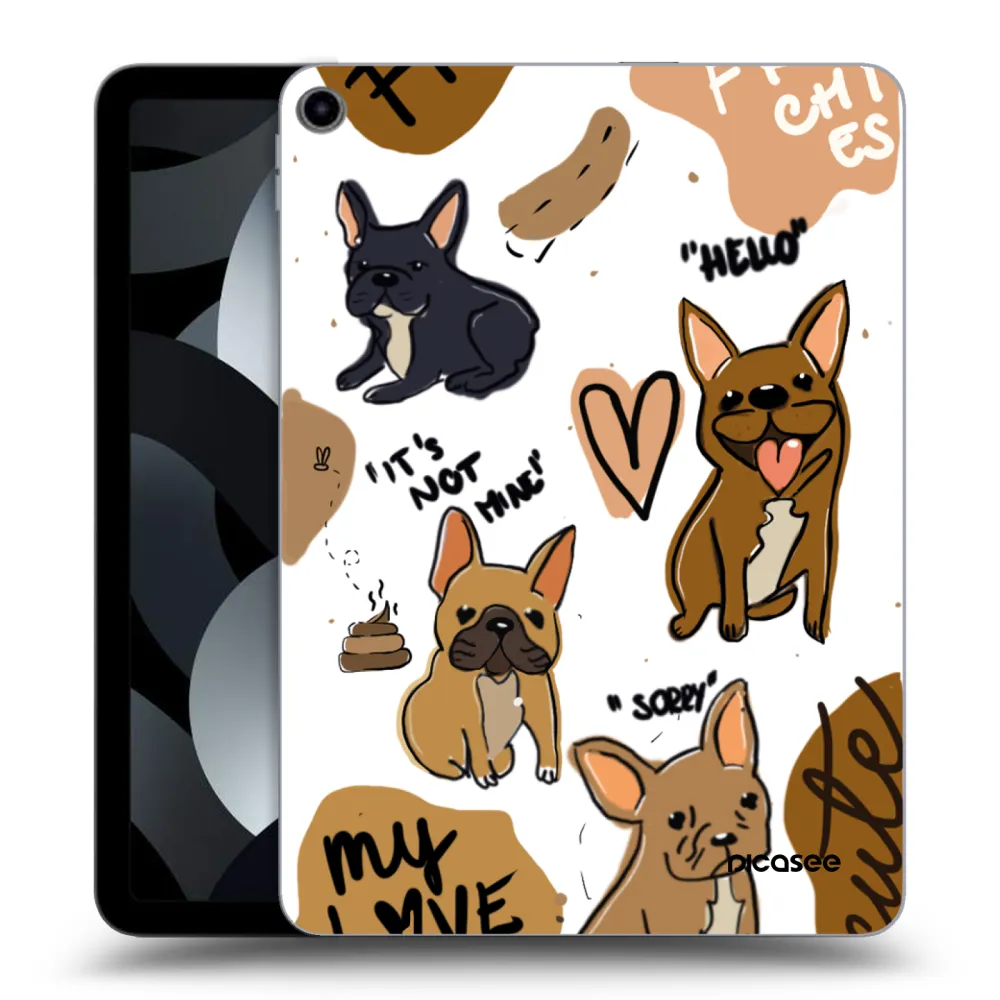 Picasee silikonska prozirna maskica za Apple iPad Air 5 10.9" 2022 - Frenchies
