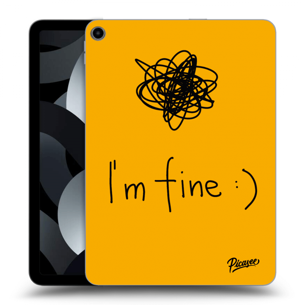 Picasee silikonska prozirna maskica za Apple iPad Air 5 10.9" 2022 - I am fine