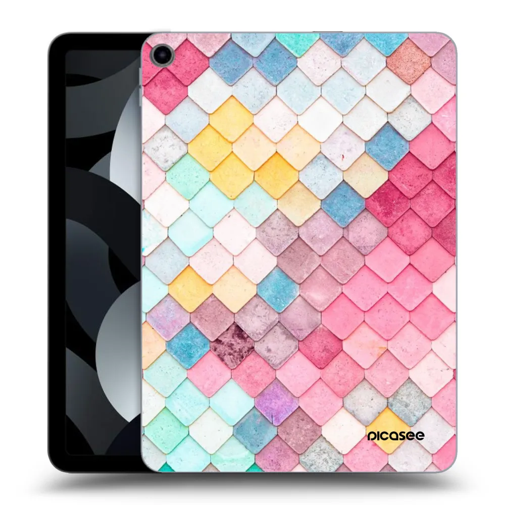 Picasee silikonska prozirna maskica za Apple iPad Air 5 10.9" 2022 - Colorful roof