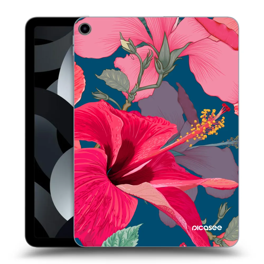 Picasee silikonska prozirna maskica za Apple iPad Air 5 10.9" 2022 - Hibiscus