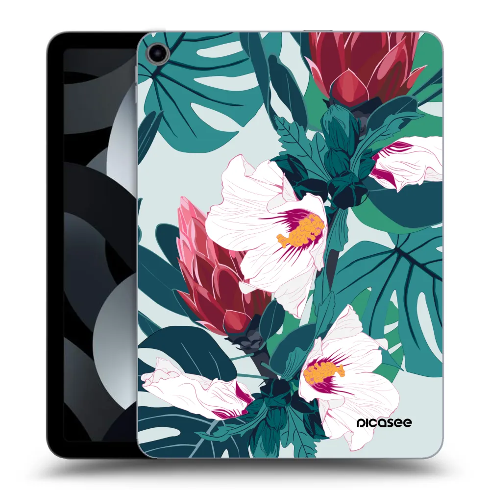 Picasee silikonska prozirna maskica za Apple iPad Air 5 10.9" 2022 - Rhododendron