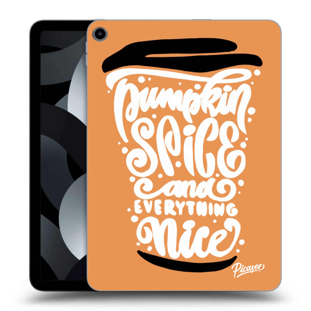 Picasee crna silikonska maskica za Apple iPad Air 5 10.9" 2022 - Pumpkin coffee