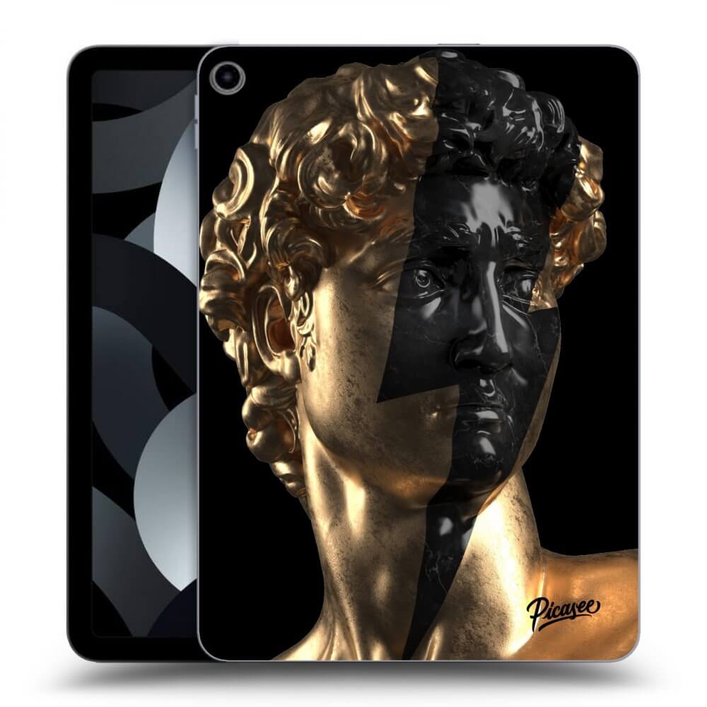 Picasee crna silikonska maskica za Apple iPad Air 5 10.9" 2022 - Wildfire - Gold