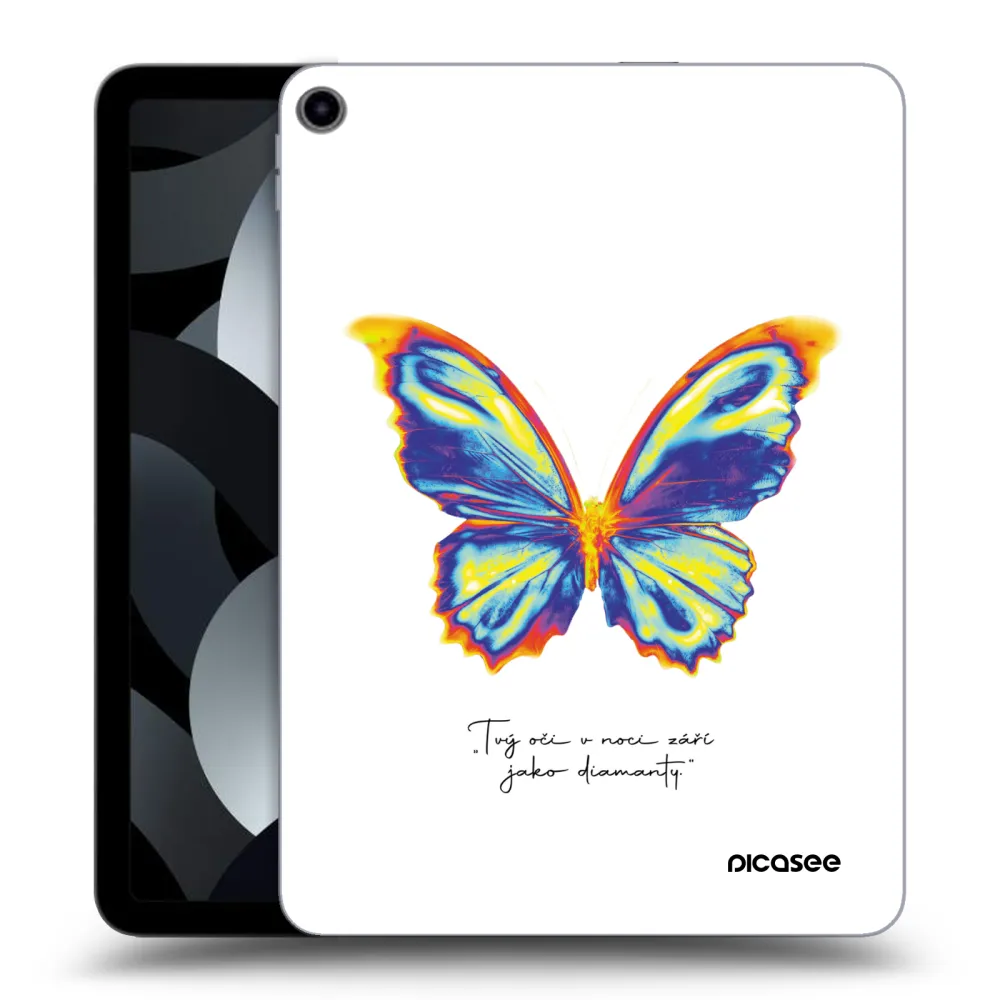 Picasee silikonska prozirna maskica za Apple iPad Air 5 10.9" 2022 - Diamanty White