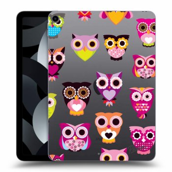 Picasee silikonska prozirna maskica za Apple iPad Air 5 10.9" 2022 - Owls