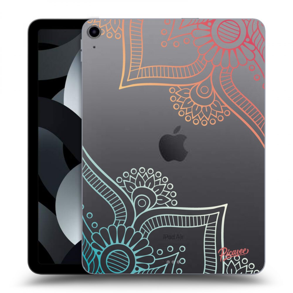 Picasee silikonska prozirna maskica za Apple iPad Air 5 10.9" 2022 - Flowers pattern