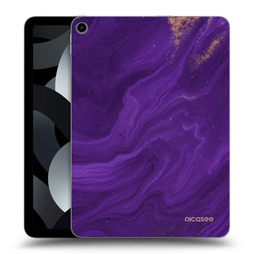 Picasee silikonska prozirna maskica za Apple iPad Air 5 10.9" 2022 - Purple