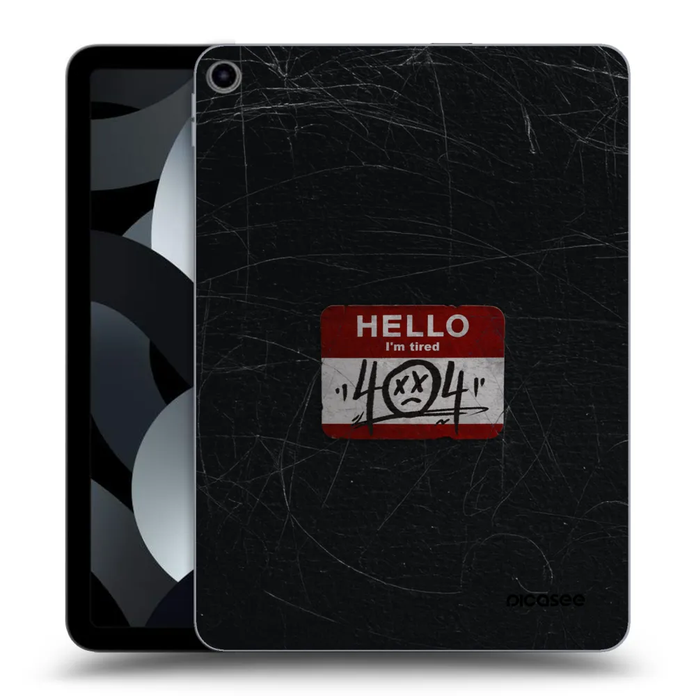 Picasee silikonska prozirna maskica za Apple iPad Air 5 10.9" 2022 - HELLO 404