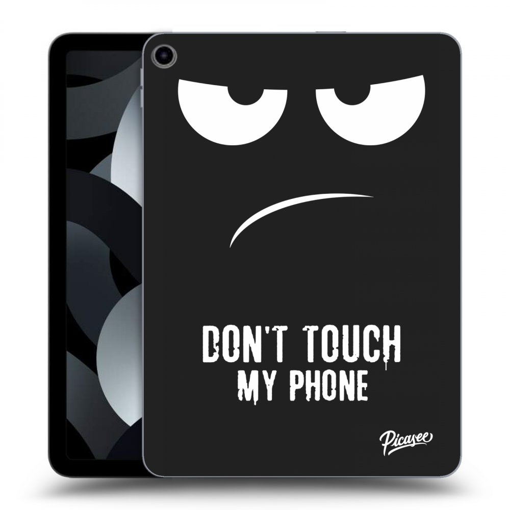 Picasee crna silikonska maskica za Apple iPad Air 5 10.9" 2022 - Don't Touch My Phone