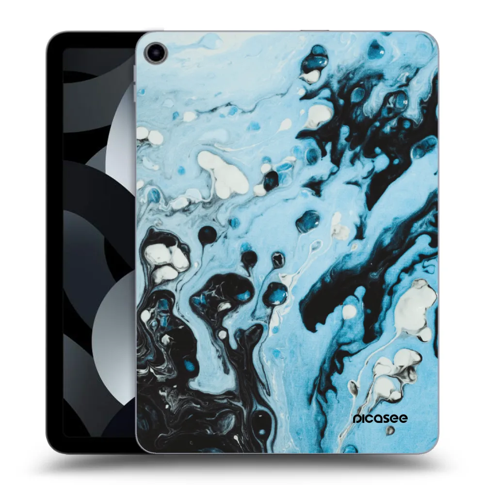 Picasee silikonska prozirna maskica za Apple iPad Air 5 10.9" 2022 - Organic blue