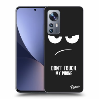Picasee crna silikonska maskica za Xiaomi 12 - Don't Touch My Phone
