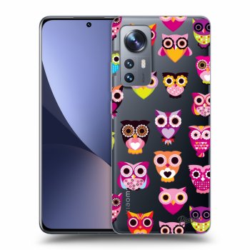 Picasee silikonska prozirna maskica za Xiaomi 12 - Owls