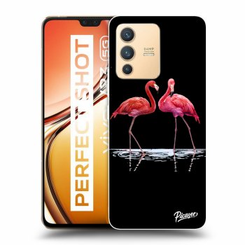 Maskica za Vivo V23 5G - Flamingos couple