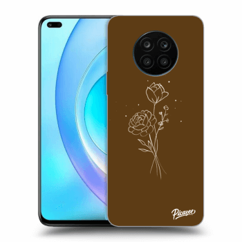 Maskica za Honor 50 Lite - Brown flowers