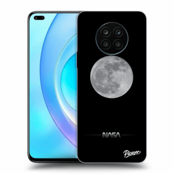 Picasee crna silikonska maskica za Honor 50 Lite - Moon Minimal