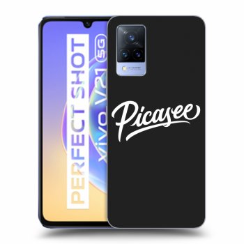 Picasee crna silikonska maskica za Vivo V21 5G - Picasee - White