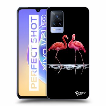 Picasee ULTIMATE CASE za Vivo V21 5G - Flamingos couple