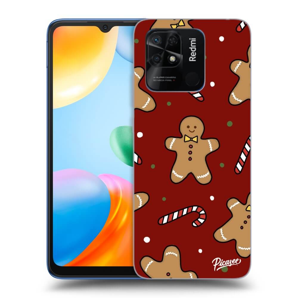 Picasee crna silikonska maskica za Xiaomi Redmi 10C - Gingerbread 2